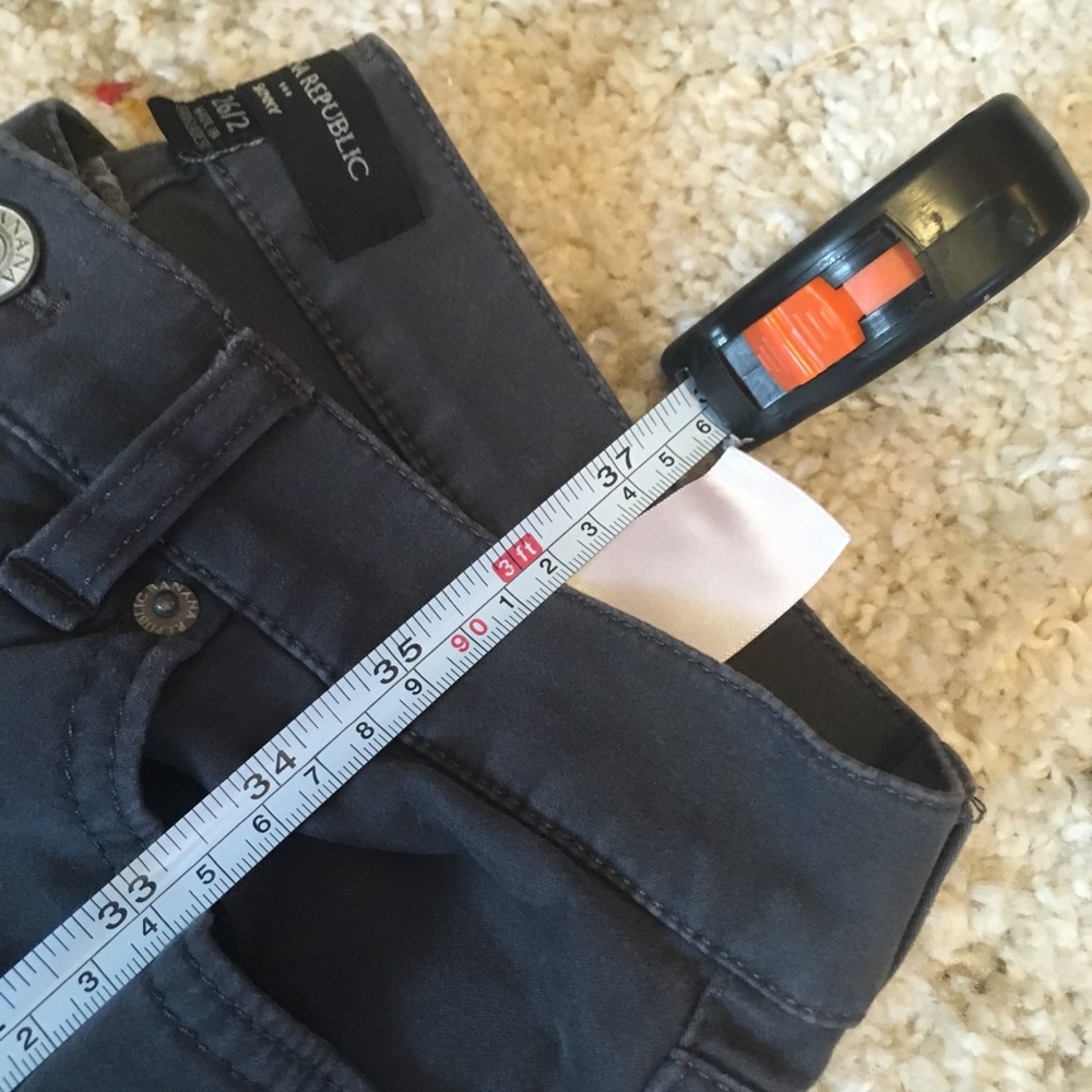 SOLD Banana Republic Skinny 26 2 Jeans Slate Gray - Picture 7 of 8